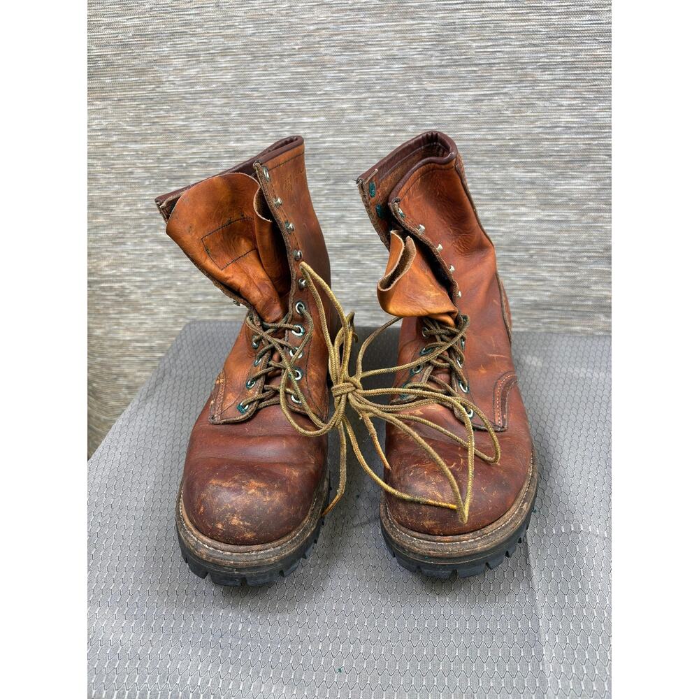 Vintage Red Wing Shoes Boots Mens Size 6 Brown Irish Setter Sport Vibram USA